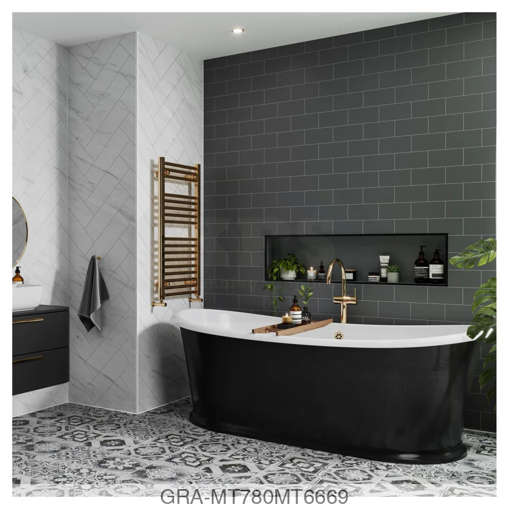 Tile Panel - Monument Grey (0780) - Hydro-Lock T&G - Metro - 2400x598x11mm - FSC Mix 70% Wall Panels
