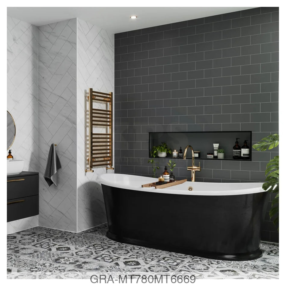 Tile Panel - Monument Grey (0780) - Hydro-Lock T&G - Metro - 2400x598x11mm - FSC Mix 70% Wall Panels