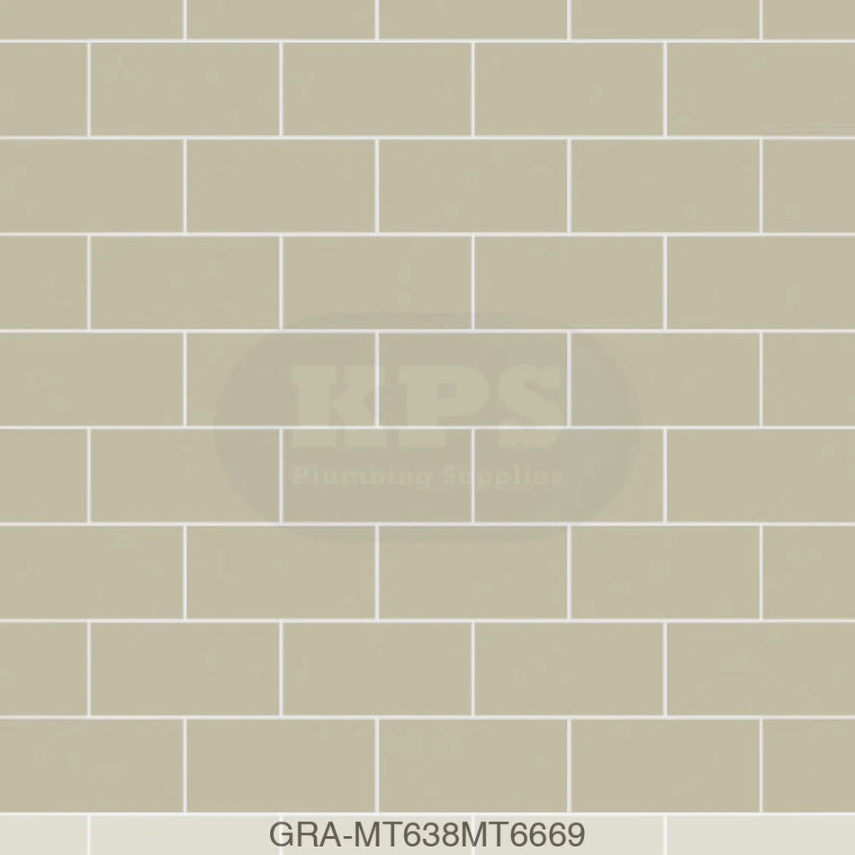 Tile Panel - Sage Green (0638) - Hydro-Lock T&G - Metro - 2400x598x11mm - FSC Mix 70% Wall Panels