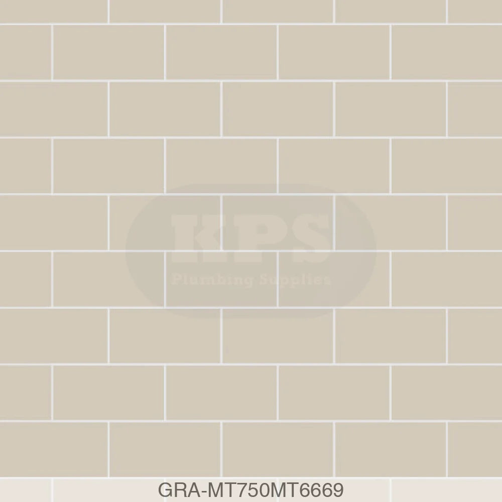 Tile Panel - Taupe Grey (0750) - Hydro-Lock T&G - Metro - 2400x598x11mm - FSC Mix 70% Wall Panels