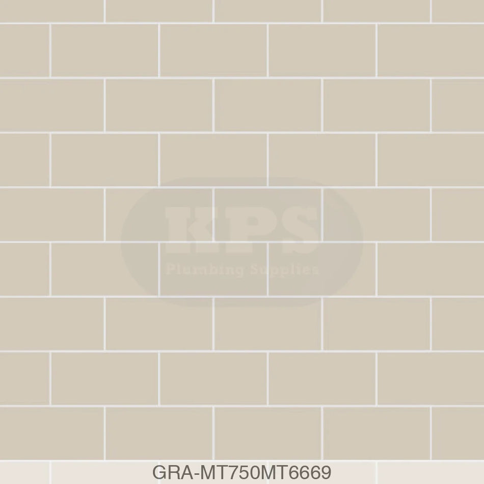 Tile Panel - Taupe Grey (0750) - Hydro-Lock T&G - Metro - 2400x598x11mm - FSC Mix 70% Wall Panels