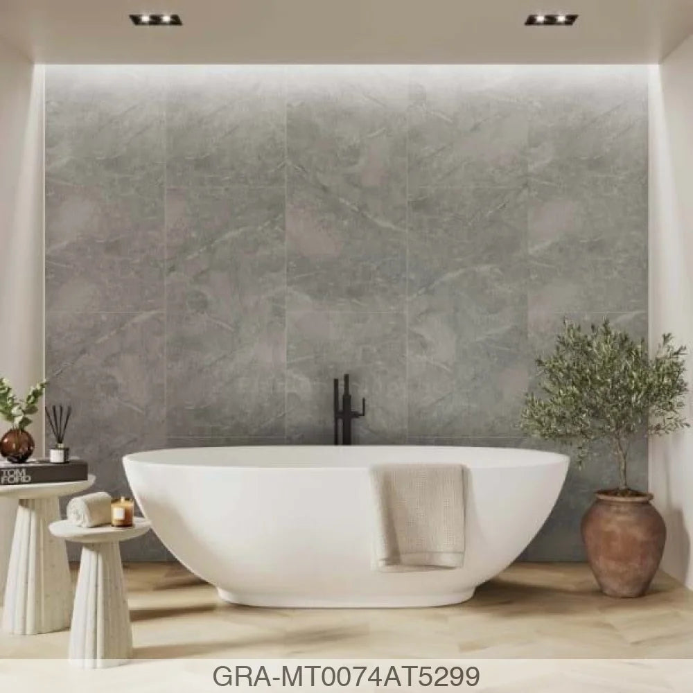 Tile Panel - Valmasino Marble (0074) - Hydro-Lock T&G - Offset A - 2400x598x11mm - FSC Mix 70% Wall Panels