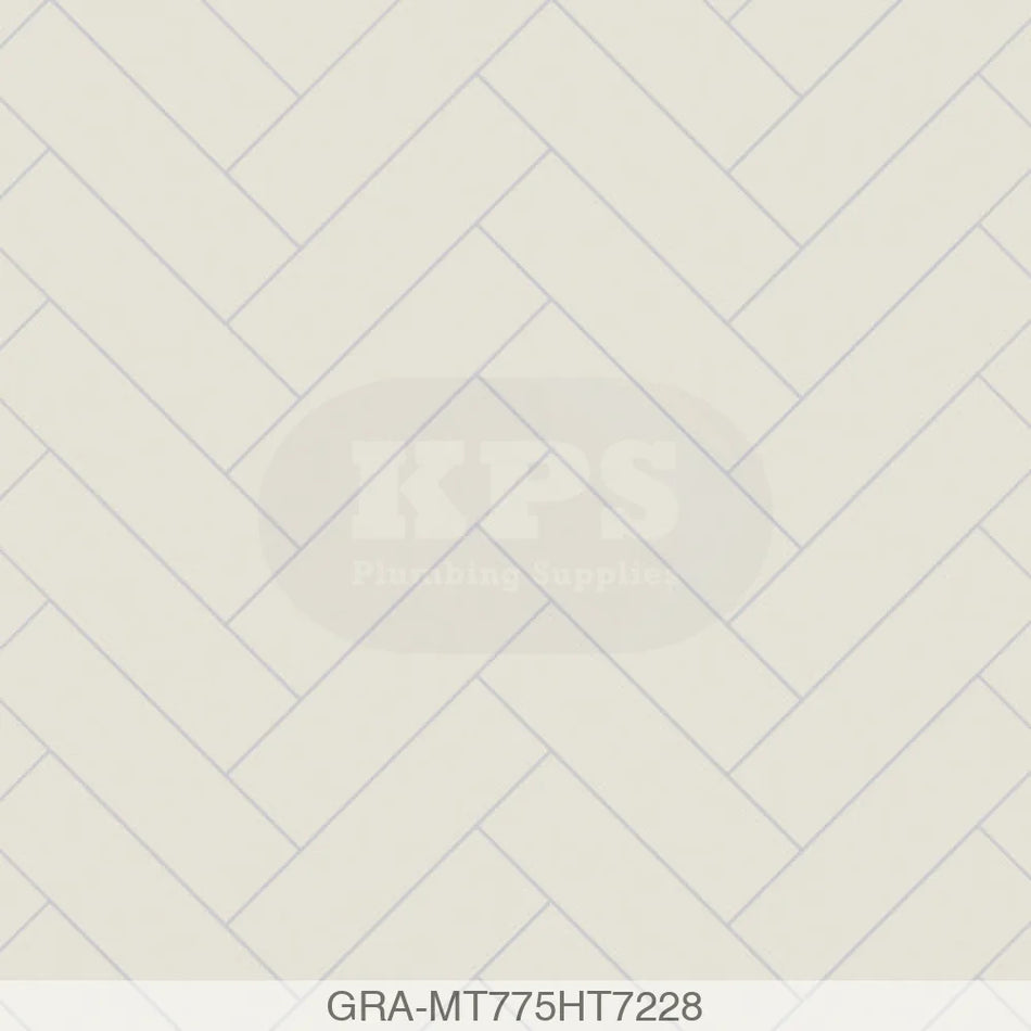 Tile Panel - White Grey (0775) - Hydro-Lock T&G - Herringbone - 2400x598x11mm - FSC Mix 70% Wall Panels