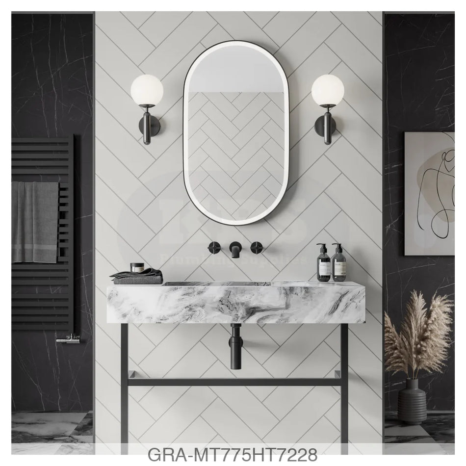 Tile Panel - White Grey (0775) - Hydro-Lock T&G - Herringbone - 2400x598x11mm - FSC Mix 70% Wall Panels