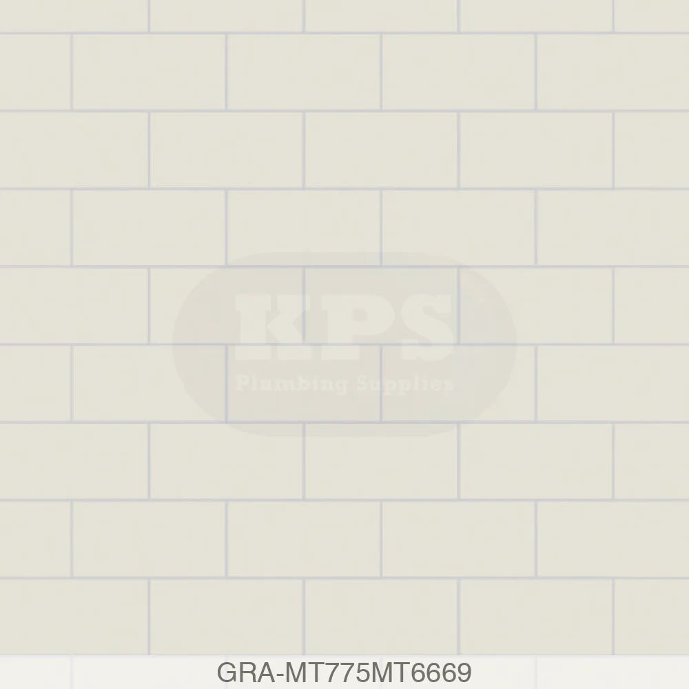 Tile Panel - White Grey (0775) - Hydro-Lock T&G - Metro - 2400x598x11mm - FSC Mix 70% Wall Panels