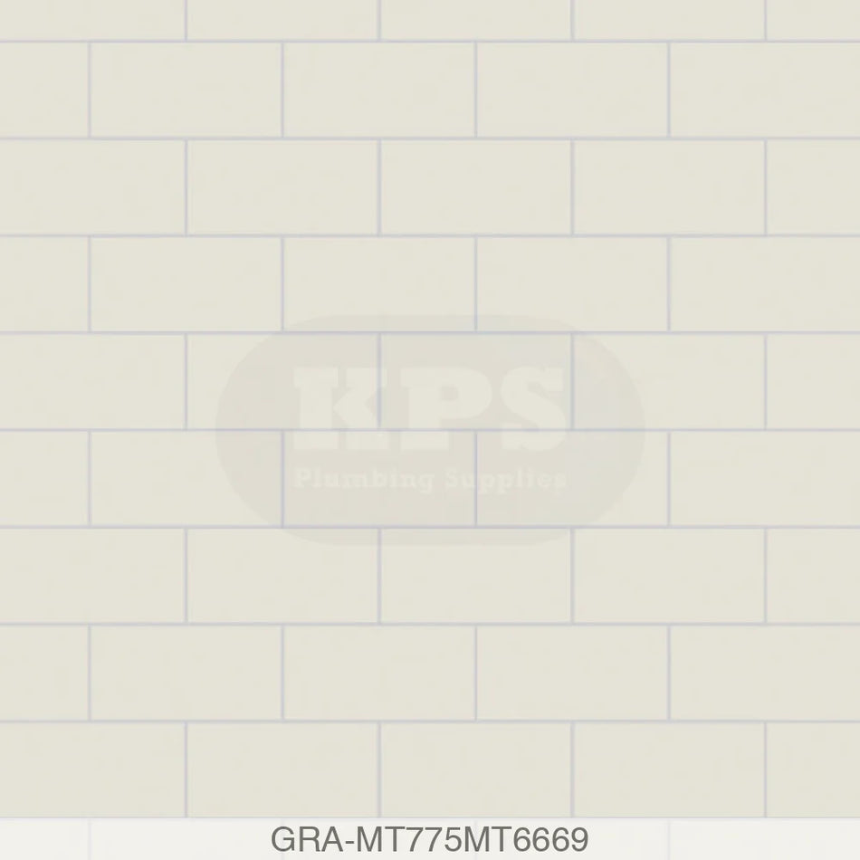 Tile Panel - White Grey (0775) - Hydro-Lock T&G - Metro - 2400x598x11mm - FSC Mix 70% Wall Panels