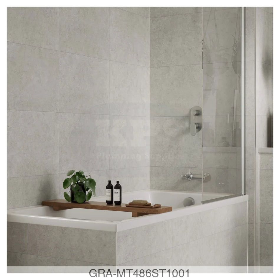 Tile Panel - White Mineral (0486) - Hydro-Lock T&G - Tile - 2400x598x11mm - FSC Mix 70% Wall Panels