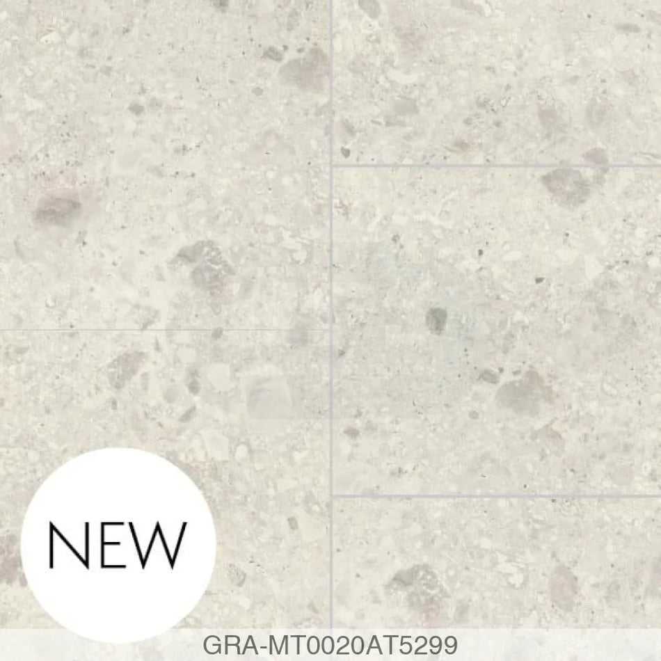 Tile Panel - White Terrazzo (0020) - Hydro-Lock T&G - Offset A - 2400x598x11mm - FSC Mix 70% Wall Panels