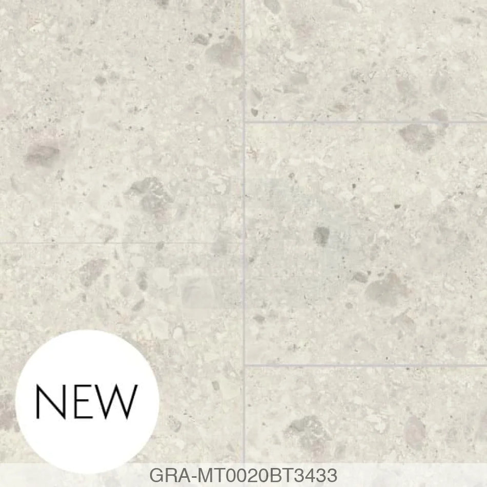 Tile Panel - White Terrazzo (0020) - Hydro-Lock T&G - Offset B - 2400x598x11mm - FSC Mix 70% Wall Panels