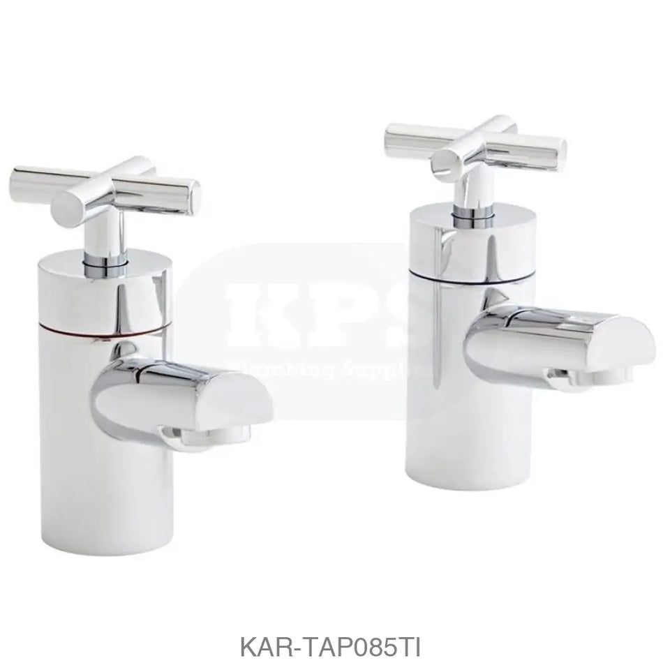 Times Pair Bath Pillar Taps Bathrooms-Taps-Bath Taps