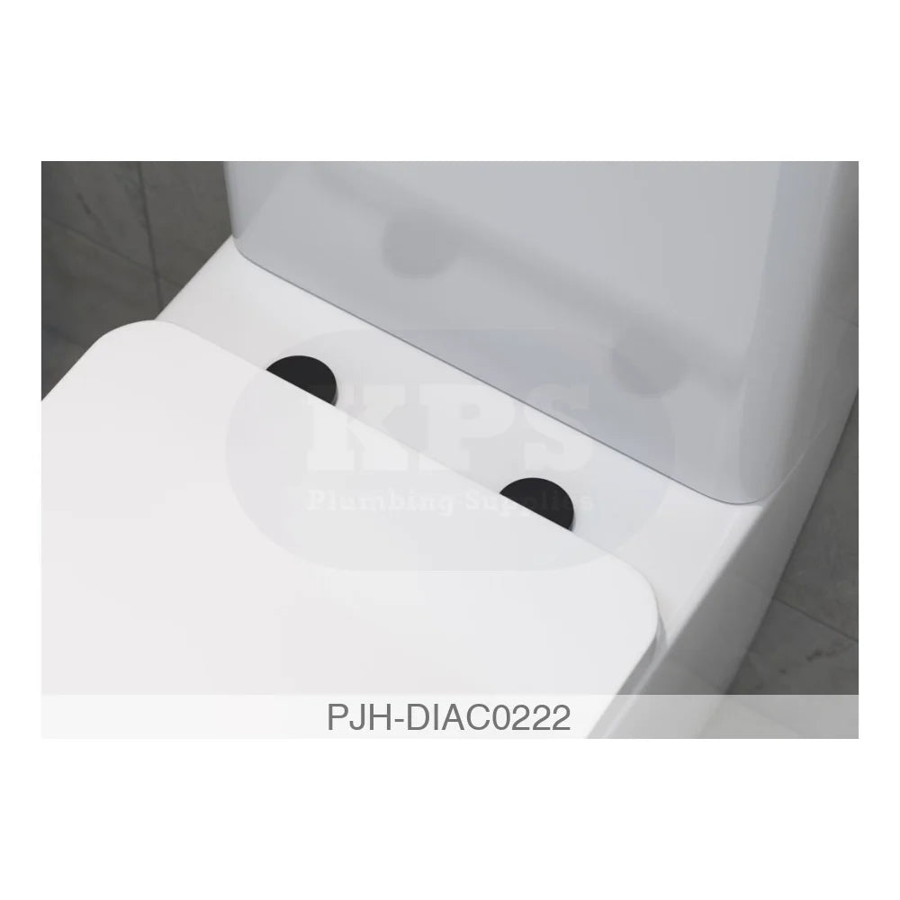 Toilet Seat Cover Caps - Black Bathroom Brands