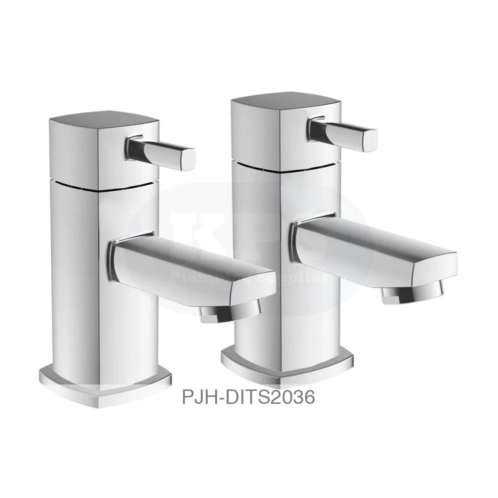 Toulon Basin Taps-Chrome Bathroom Brands