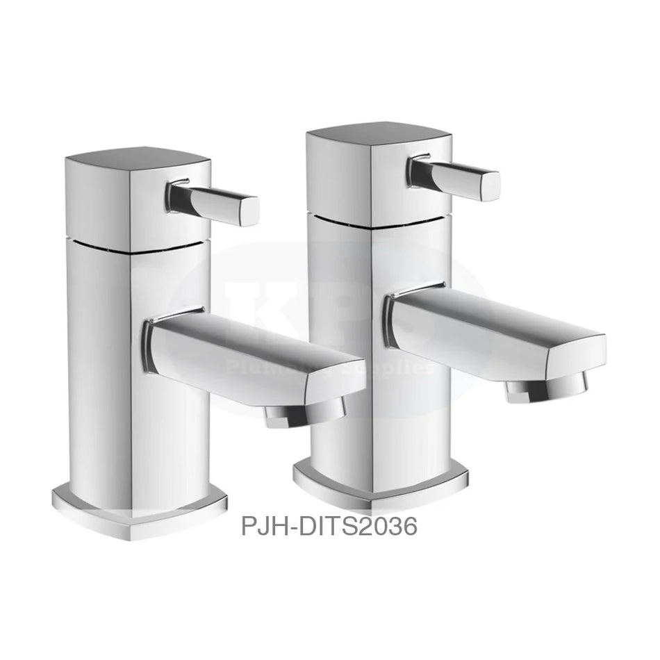Toulon Basin Taps-Chrome Bathroom Brands
