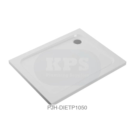 Tray 45mm White GRP 1000 x 760 Rect & Waste Bathroom Brands