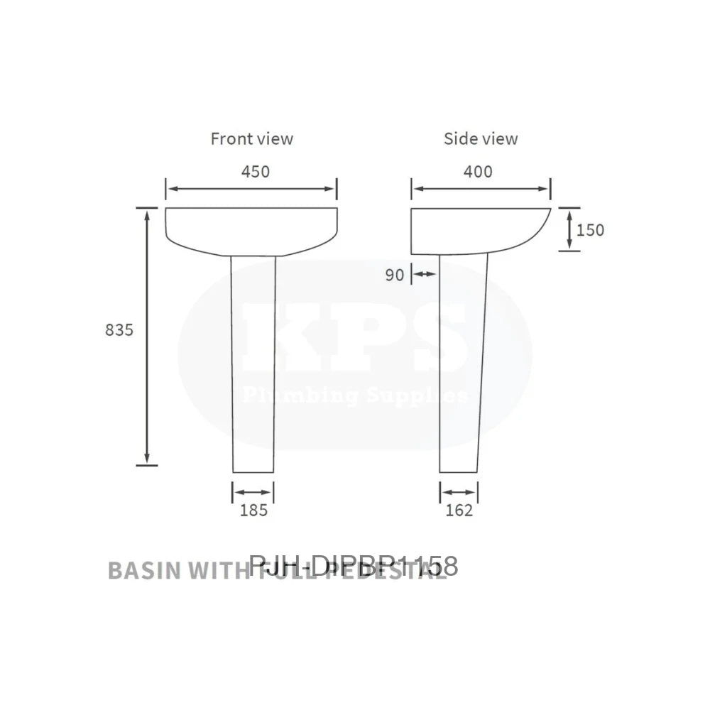 Tuscany 450 x 400 1Th Basin & Full Ped Bathroom Brands