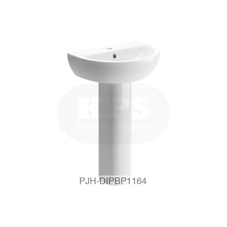 Tuscany 550 X 400 1Th Basin & Full Ped – White Bathroom Brands