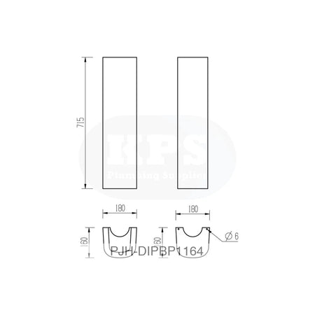 Tuscany 550 X 400 1Th Basin & Full Ped – White Bathroom Brands