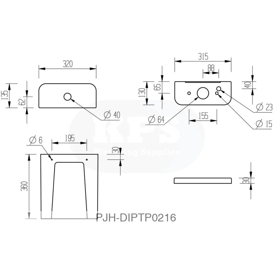 Tuscany C/C Open Back WC & S/C Seat Bathroom Brands