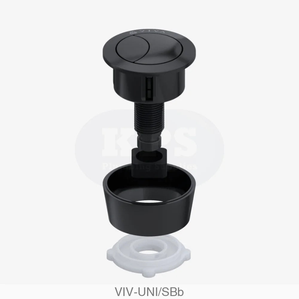 Uni Button Matt Black (For Skylo Flush Valves) Plumbing Spares