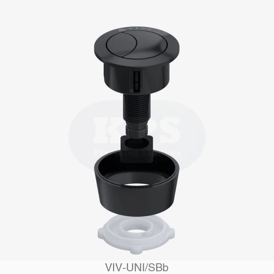 Uni Button Matt Black (For Skylo Flush Valves) Plumbing Spares
