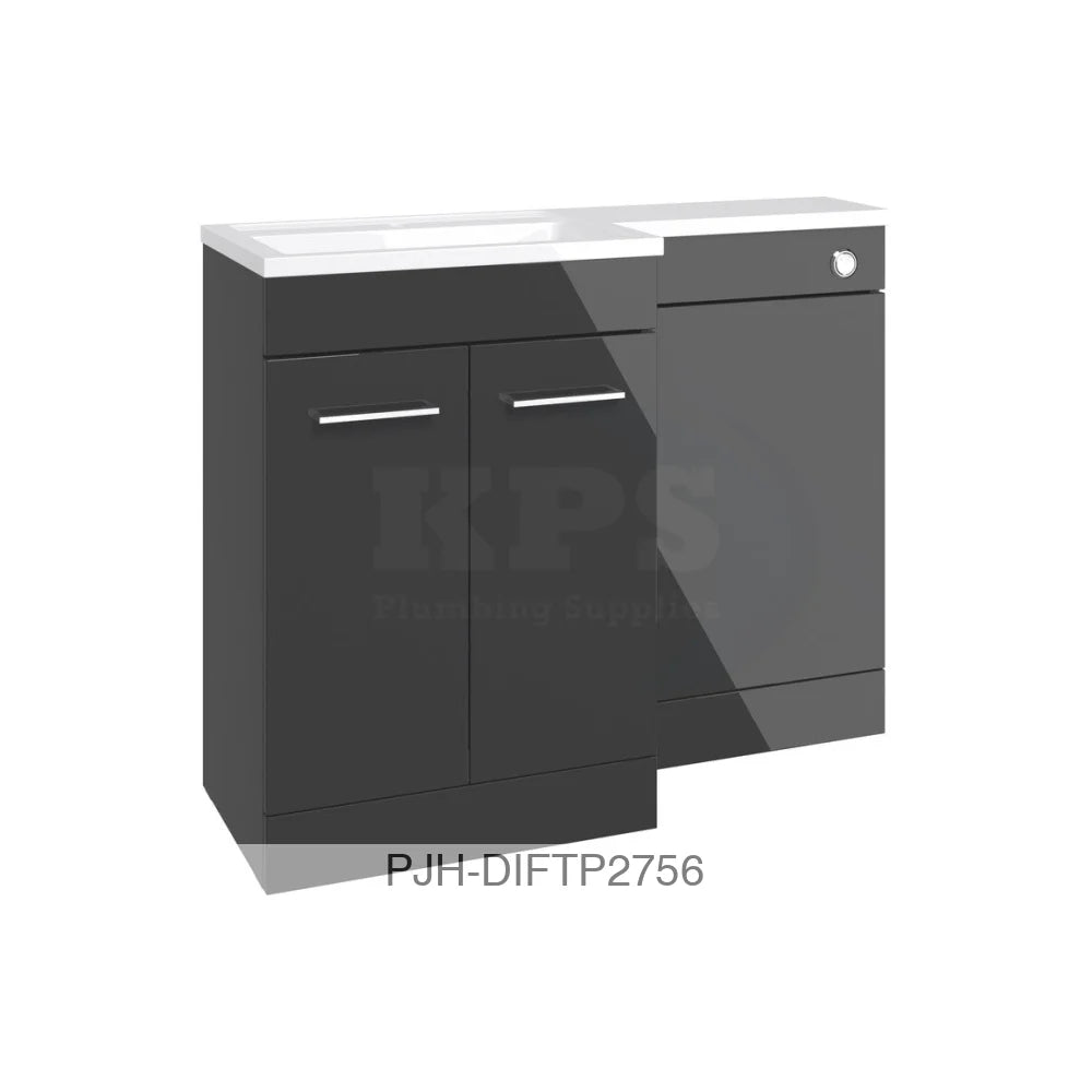 Venosa 1000 F/S Pack & Basin(Lh)-Anth Bathroom Brands