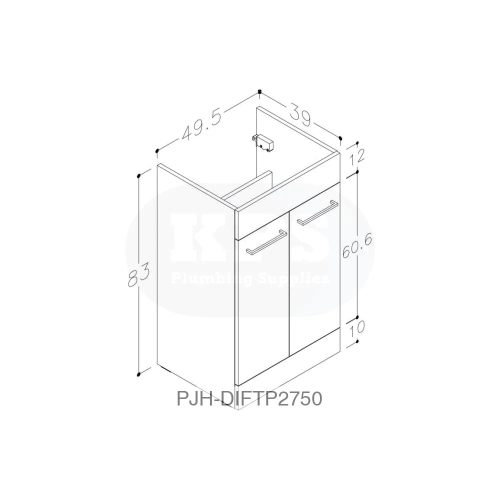 Venosa 1000 F/S Pack & Basin (Lh)-White Bathroom Brands
