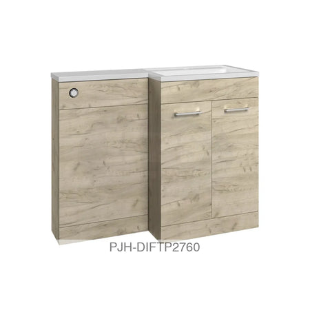 Venosa 1000 Pack 2Dr Basin/WC RH Oak Bathroom Brands