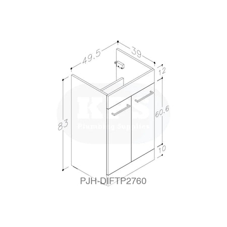 Venosa 1000 Pack 2Dr Basin/WC RH Oak Bathroom Brands