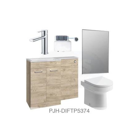 Venosa 1000 R/H Oak Pack Inc Laurus Chrome Bathroom Brands