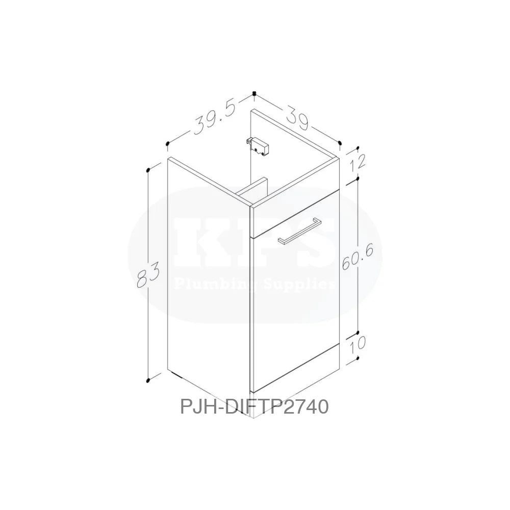 Venosa 900 F/S Pack & Basin(Lh)-Anth Bathroom Brands