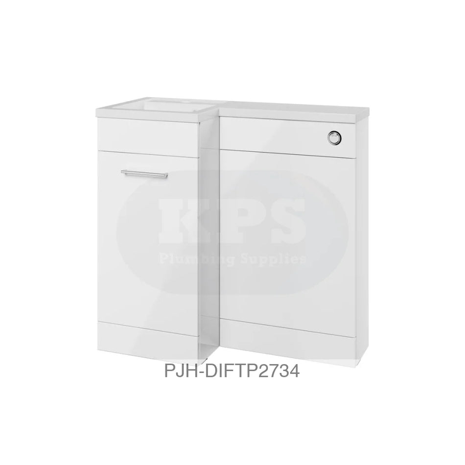 Venosa 900 F/S Pack & Basin (Lh)-White Bathroom Brands