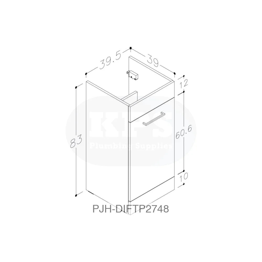 Venosa 900 F/S Pack & Basin(Rh)-Anth Bathroom Brands