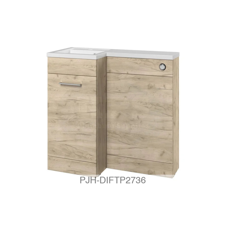 Venosa 900 Fs Unit & Basin Lh Oak Bathroom Brands