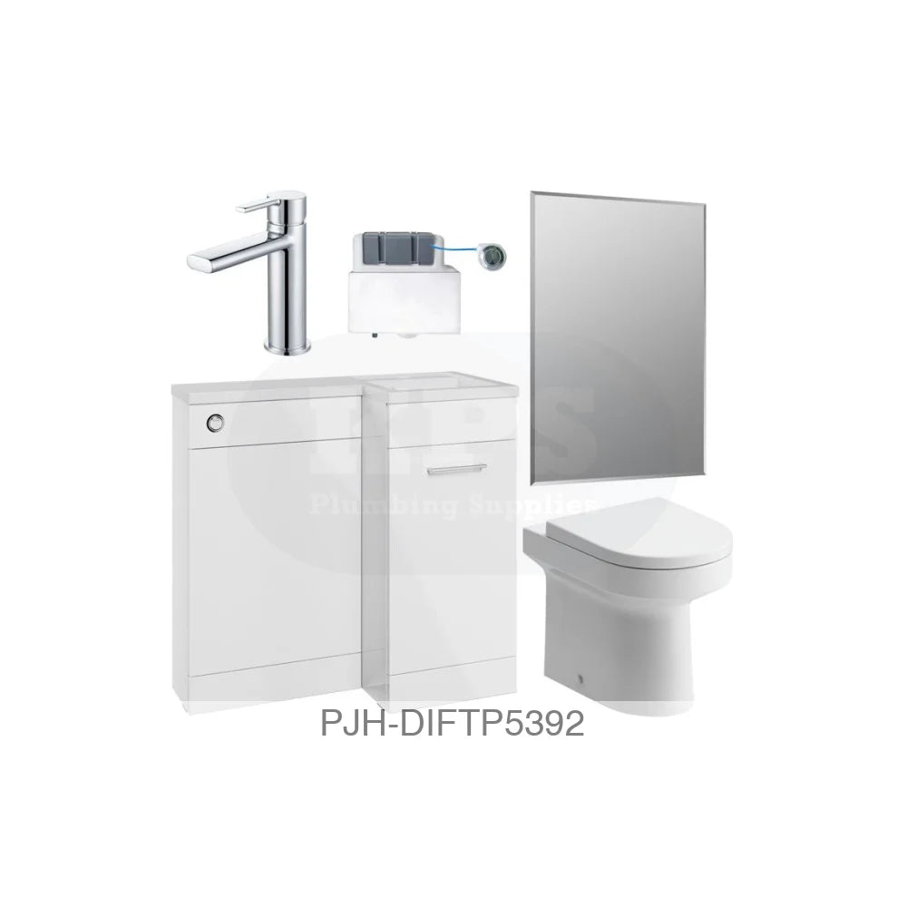 Venosa 900 R/H White Pack Inc Laurus Chrome Bathroom Brands