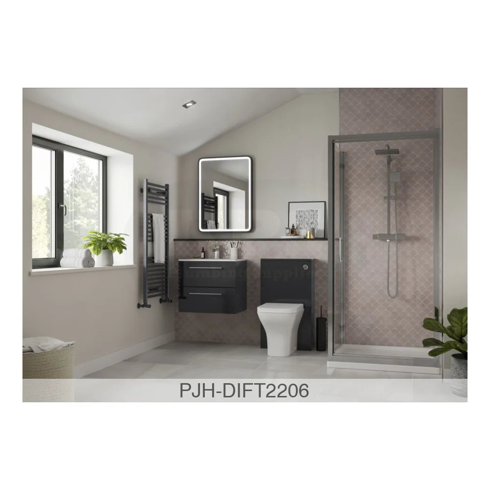 Venosa Tall Unit Anthracite Gloss Bathroom Brands