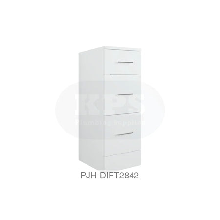 Vista 300 3 Drawer Base Unit White Gloss Bathroom Brands