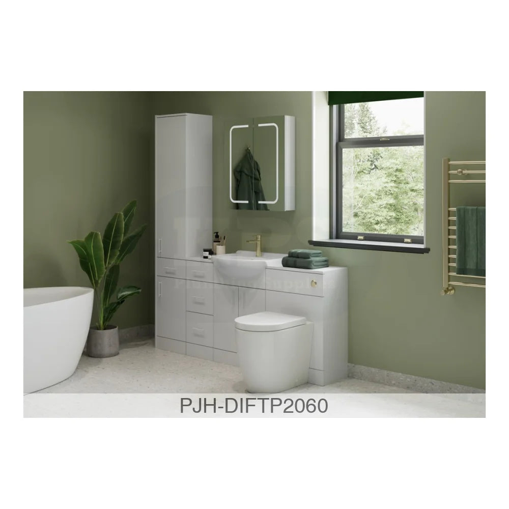 Vista 450 Unit & Basin-White Bathroom Brands