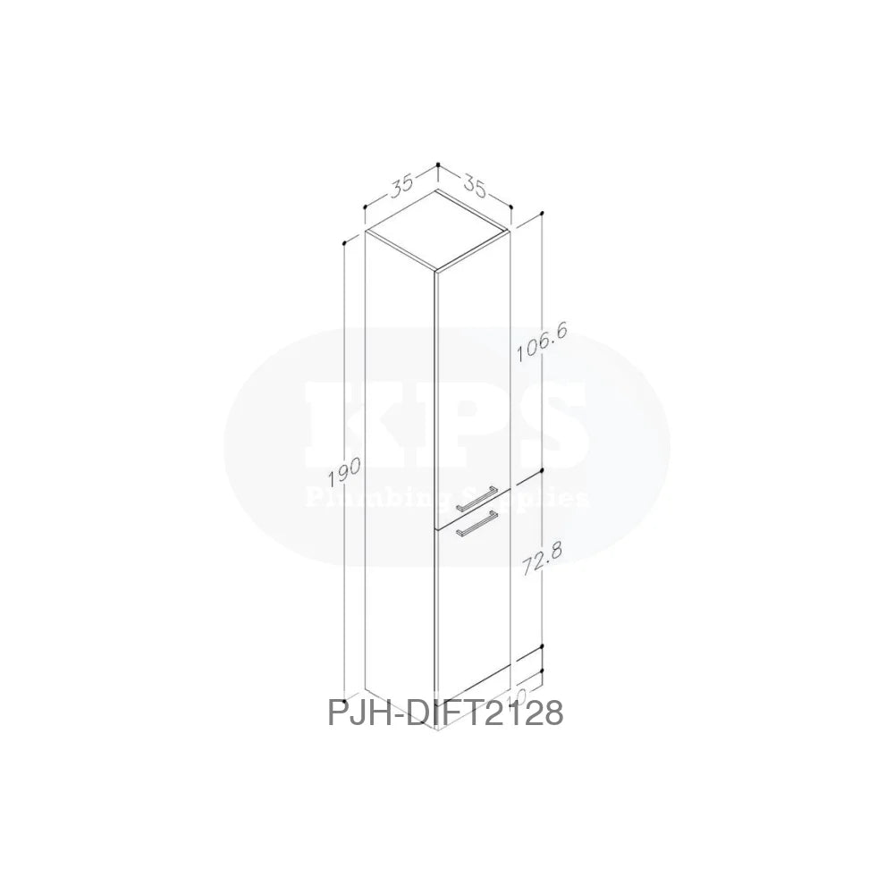 Volta 350 F/S Tall Unit-Anth Bathroom Brands