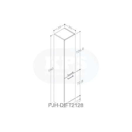 Volta 350 F/S Tall Unit-Anth Bathroom Brands