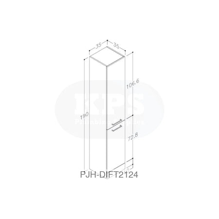 Volta 350 F/S Tall Unit-White Bathroom Brands