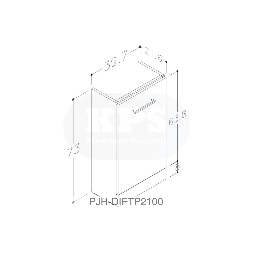 Volta 410 F/S 1 Dr Unit & Basin-Grey Bathroom Brands