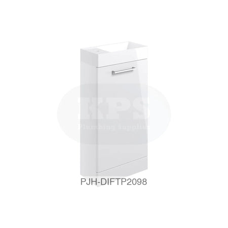 Volta 410 F/S 1 Dr Unit & Basin-White Bathroom Brands