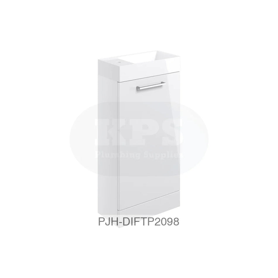 Volta 410 F/S 1 Dr Unit & Basin-White Bathroom Brands