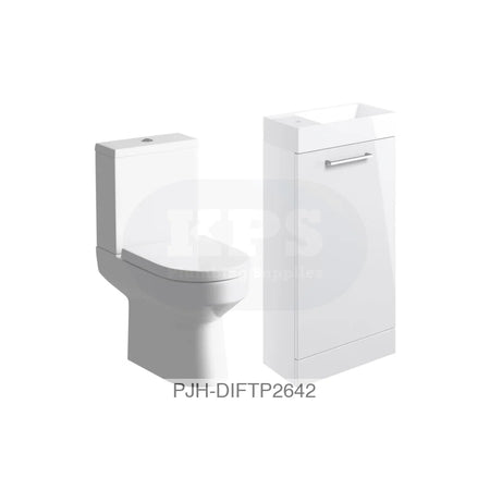Volta 410 Fs Clk Pk White Gloss & Laurus Bathroom Brands