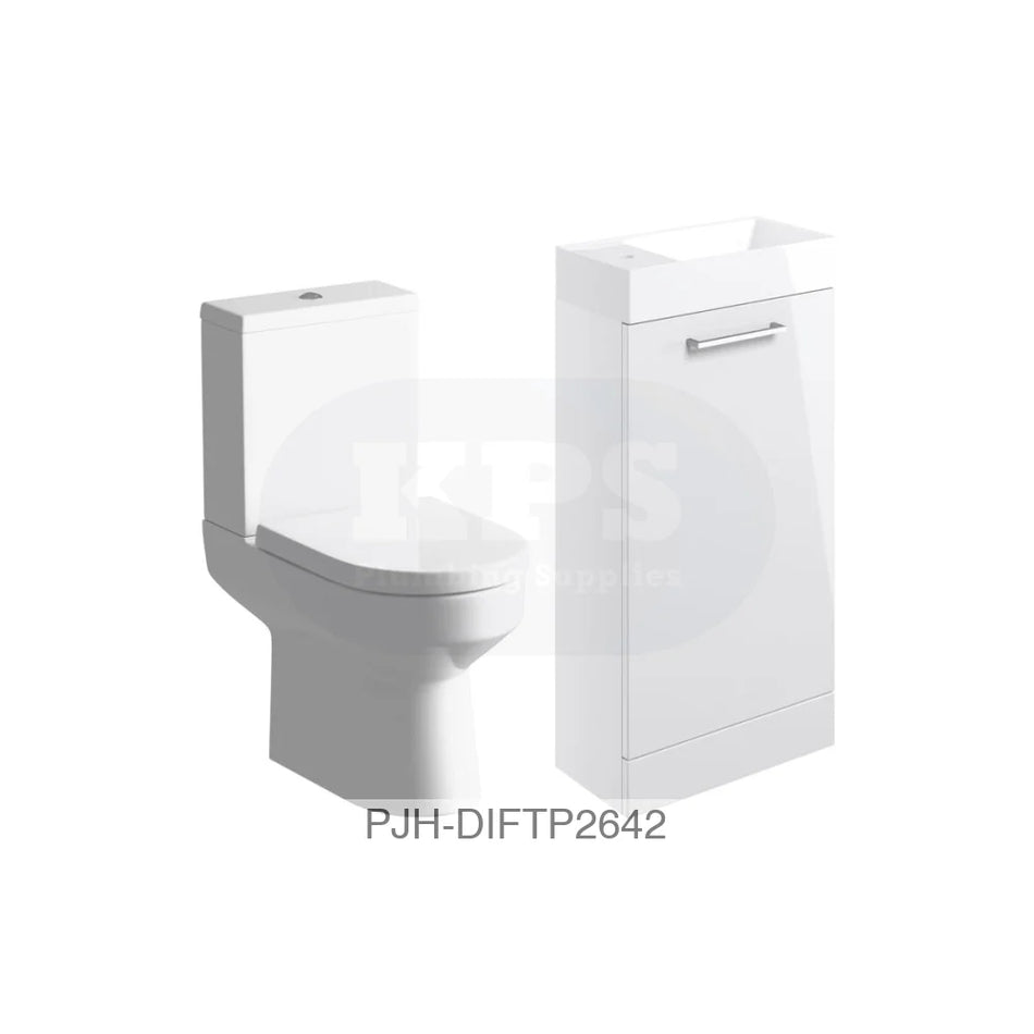 Volta 410 Fs Clk Pk White Gloss & Laurus Bathroom Brands