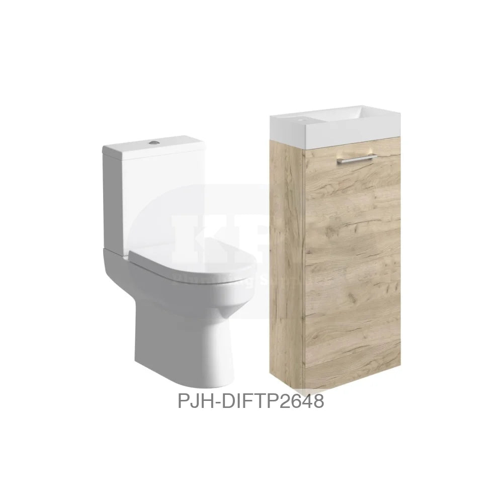 Volta 410 FS Cloak Pack Oak & Laurus Bathroom Brands