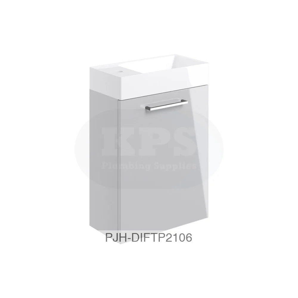 Volta 410 W/H 1 Dr Unit & Basin-Grey Bathroom Brands