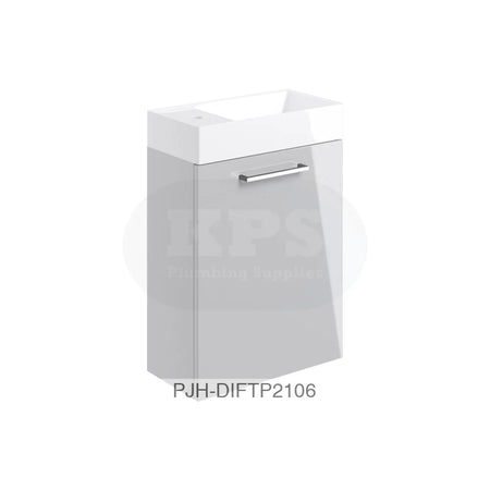 Volta 410 W/H 1 Dr Unit & Basin-Grey Bathroom Brands