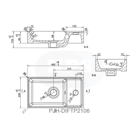 Volta 410 W/H 1 Dr Unit & Basin-Grey Bathroom Brands