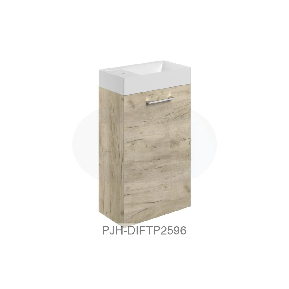 Volta 410 Wh 1Dr Unit Inc Basin Oak Bathroom Brands